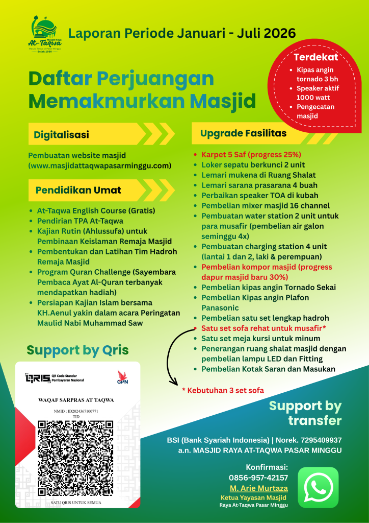 laporan at-taqwa januari juli 2026